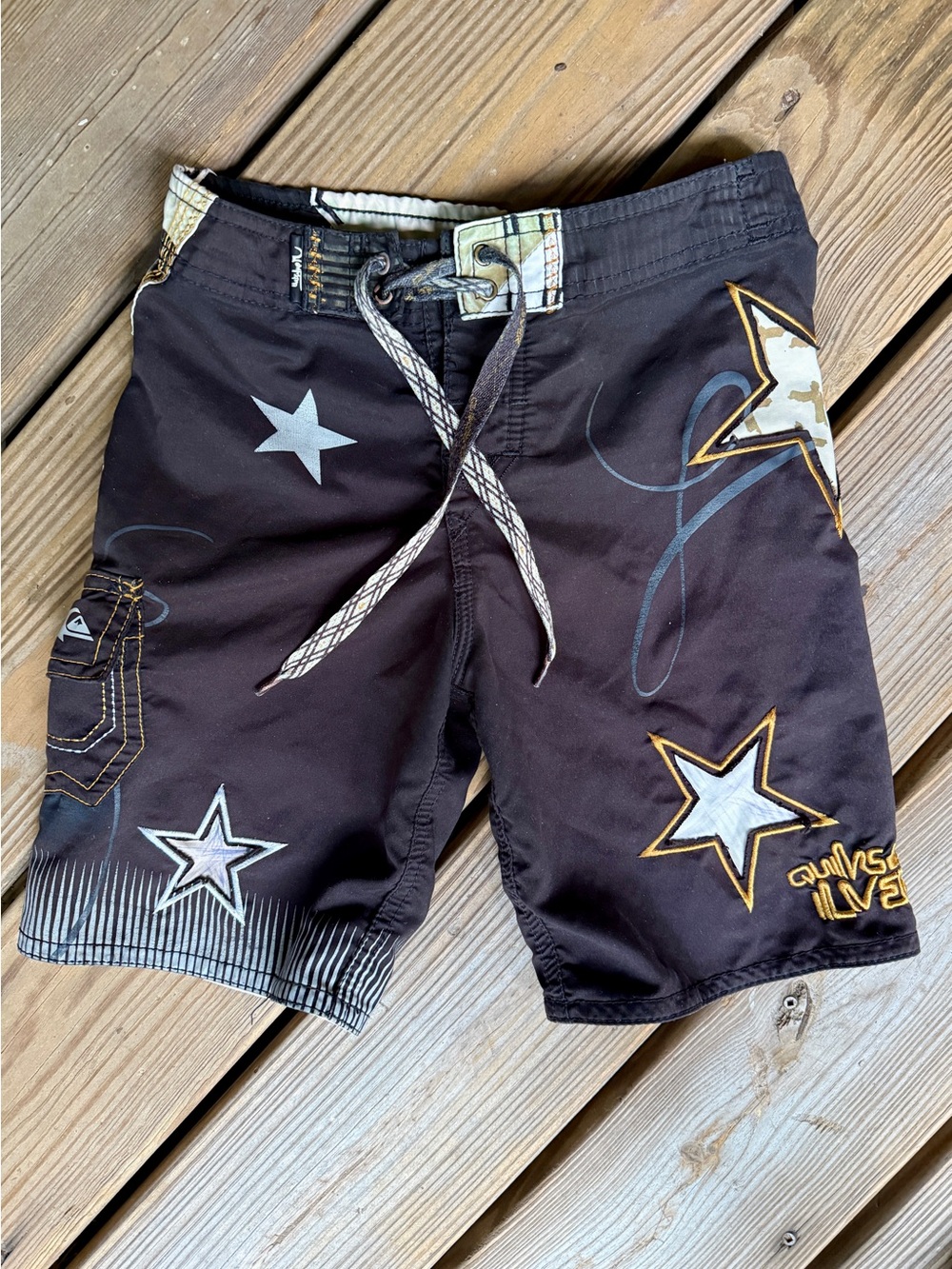 Vintage Quiksilver Kelly Slater Signature Series Board Shorts Youth 8 Y2K